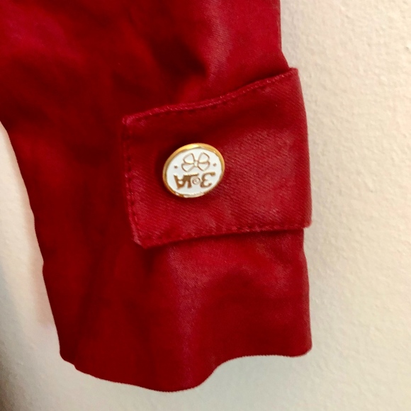 Girls Fashion Red Trench Coat/Rain Jacket - Picture 5 of 8